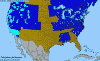 National distribution map