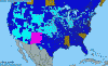 National distribution map
