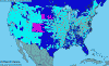 National distribution map