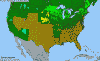 National distribution map
