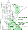 Minnesota county distribution map