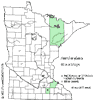 Minnesota county distribution map