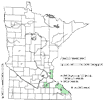 Minnesota county distribution map