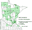 Minnesota county distribution map