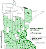 Minnesota county distribution map