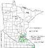Minnesota county distribution map