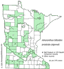 Minnesota county distribution map