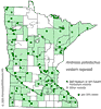 Minnesota county distribution map