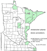 Minnesota county distribution map