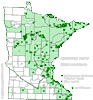 Minnesota county distribution map