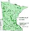 Minnesota county distribution map