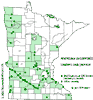 Minnesota county distribution map