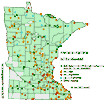 Minnesota county distribution map
