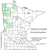 Minnesota county distribution map