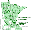 Minnesota county distribution map