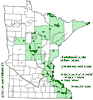 Minnesota county distribution map