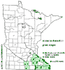 Minnesota county distribution map