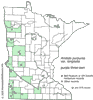 Minnesota county distribution map