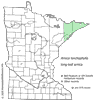 Minnesota county distribution map