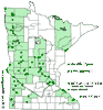 Minnesota county distribution map
