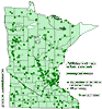 Minnesota county distribution map