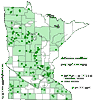 Minnesota county distribution map