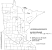 Minnesota county distribution map