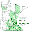 Minnesota county distribution map