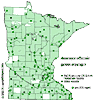 Minnesota county distribution map