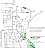 Minnesota county distribution map