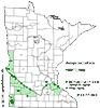 Minnesota county distribution map