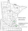 Minnesota county distribution map