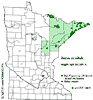 Minnesota county distribution map