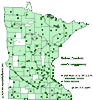 Minnesota county distribution map