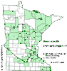 Minnesota county distribution map