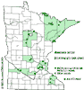 Minnesota county distribution map