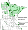 Minnesota county distribution map