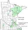 Minnesota county distribution map