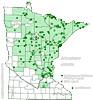 Minnesota county distribution map