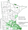 Minnesota county distribution map