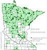 Minnesota county distribution map