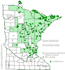 Minnesota county distribution map