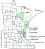 Minnesota county distribution map