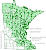 Minnesota county distribution map