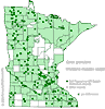 Minnesota county distribution map