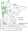 Minnesota county distribution map