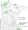Minnesota county distribution map