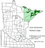 Minnesota county distribution map
