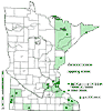 Minnesota county distribution map