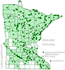 Minnesota county distribution map